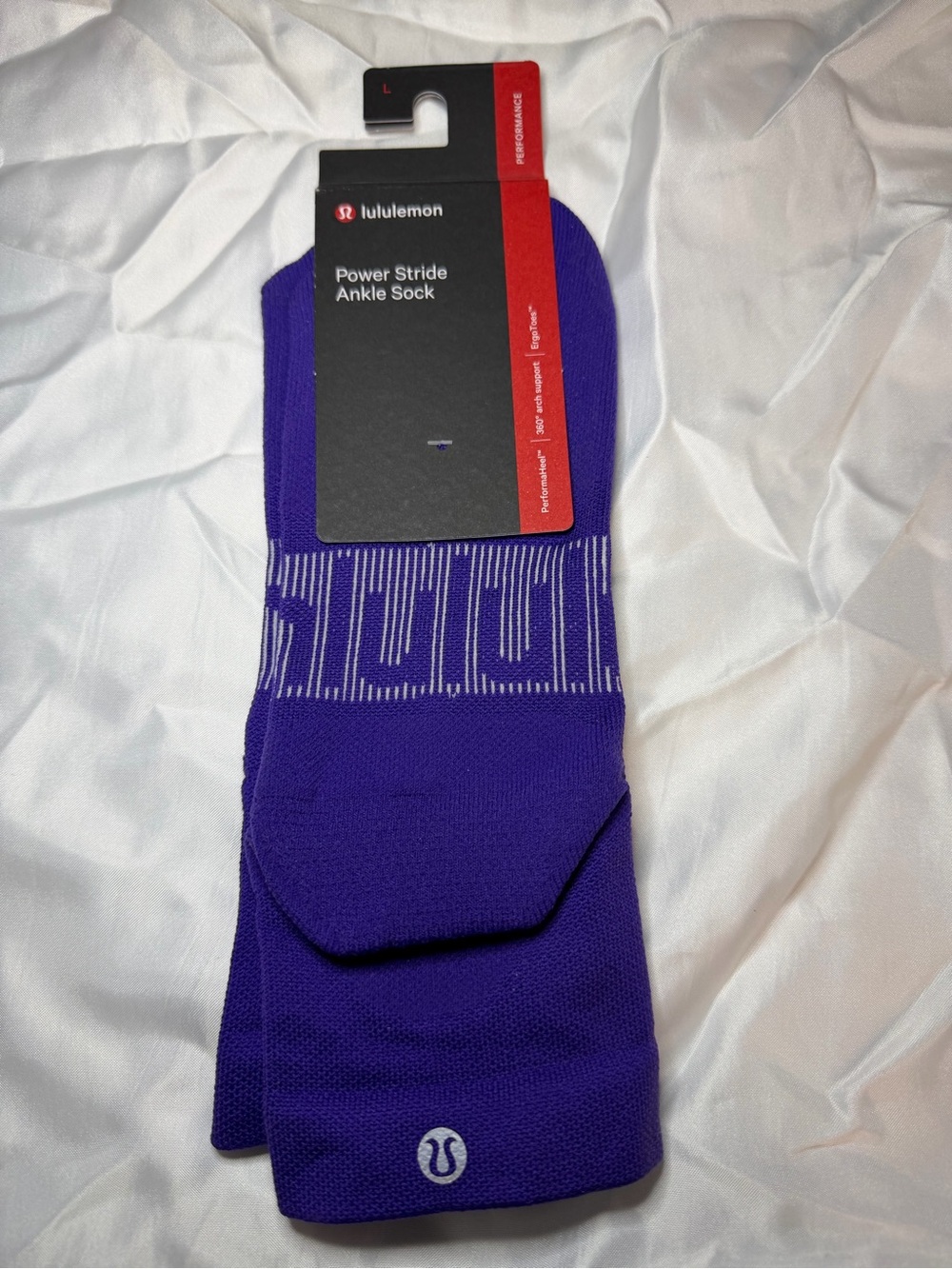 Lululemon Power Stride Ankle socks men’s size large NWT